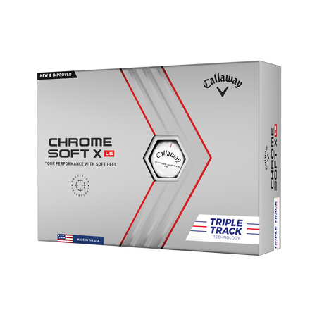 Balles de Golf Chrome Soft X LS Triple Track (Douzaine)