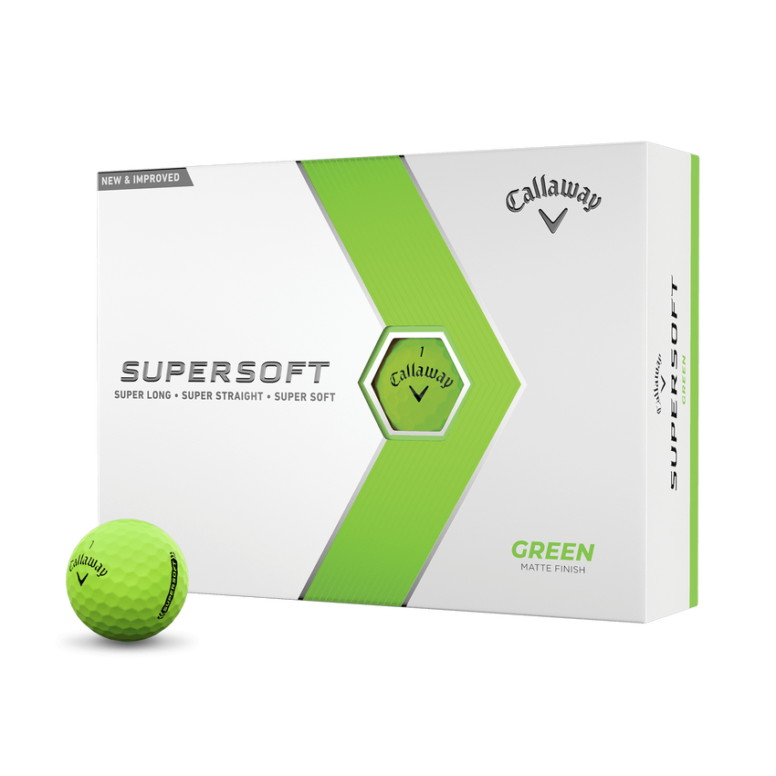 Balles de Golf Callaway Supersoft Vertes (Douzaine) - View 1
