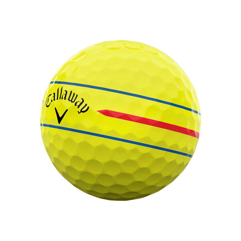 Balles de golf Chrome Soft 360 Triple Track jaunes - View 2