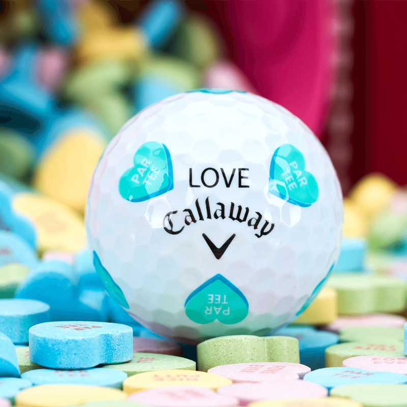 Balles de golf Chrome Tour Saint Valentin Golf Hearts - Édition Limitée (Douzaine) - View 4