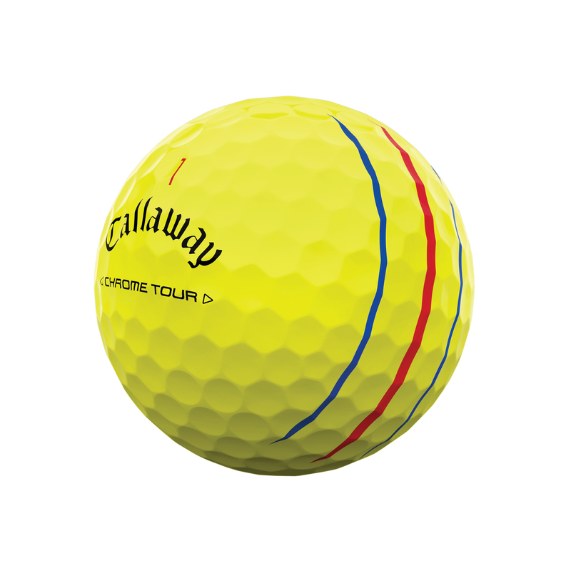 Balles de golf Chrome Tour Triple Track jaunes - View 2