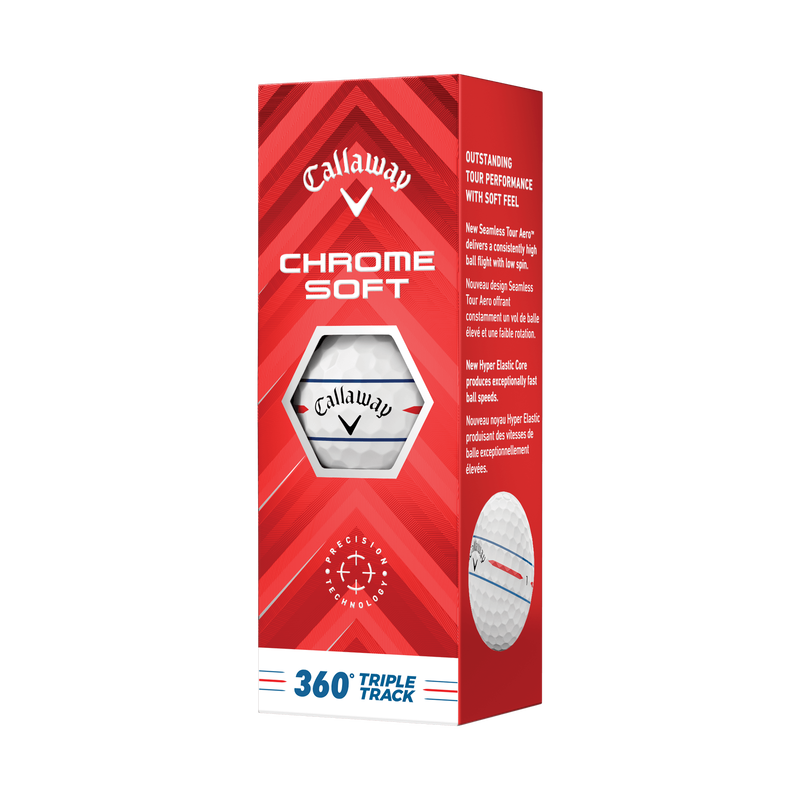 Balles de golf Chrome Soft 360 Triple Track - View 4
