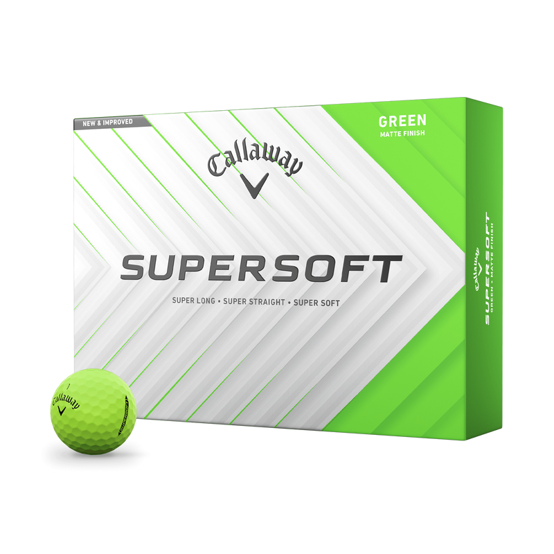 Balles Supersoft Matte vertes (douzaine) - View 1