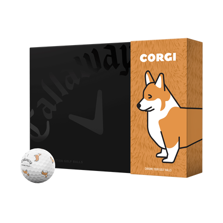 Chrome Tour « Small Dogs » : Balles de golf Corgis