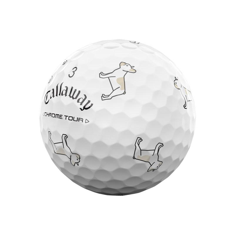 Chrome Tour &laquo;&nbsp;Small Dogs&nbsp;&raquo;&nbsp;: Balles de golf Bouledogue fran&ccedil;ais couleur cr&egrave;me - View 6