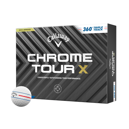 Balles de golf Chrome Tour&nbsp;X&nbsp;360 Triple Track