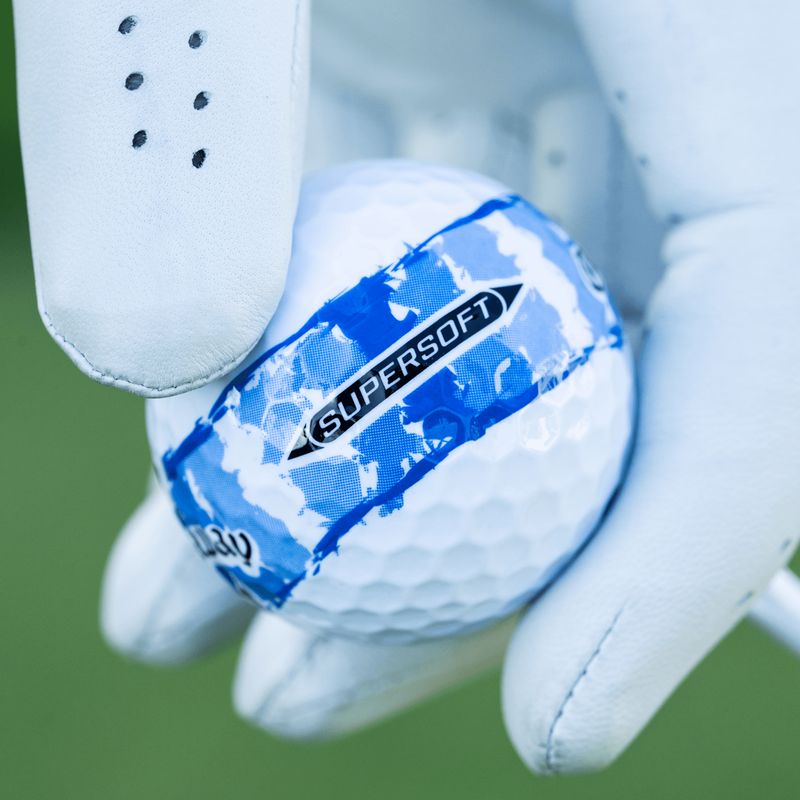 Supersoft Distressed Blue Stripe Golf Balls - View 5