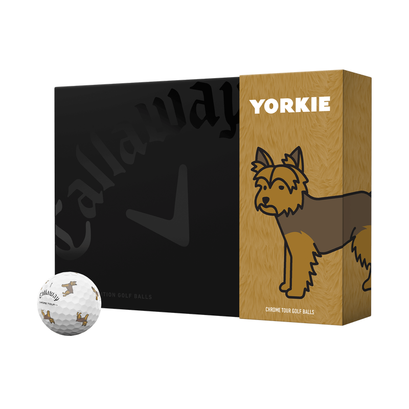 Chrome Tour &laquo;&nbsp;Small Dogs&nbsp;&raquo;&nbsp;: Balles de golf Yorkshires - View 1