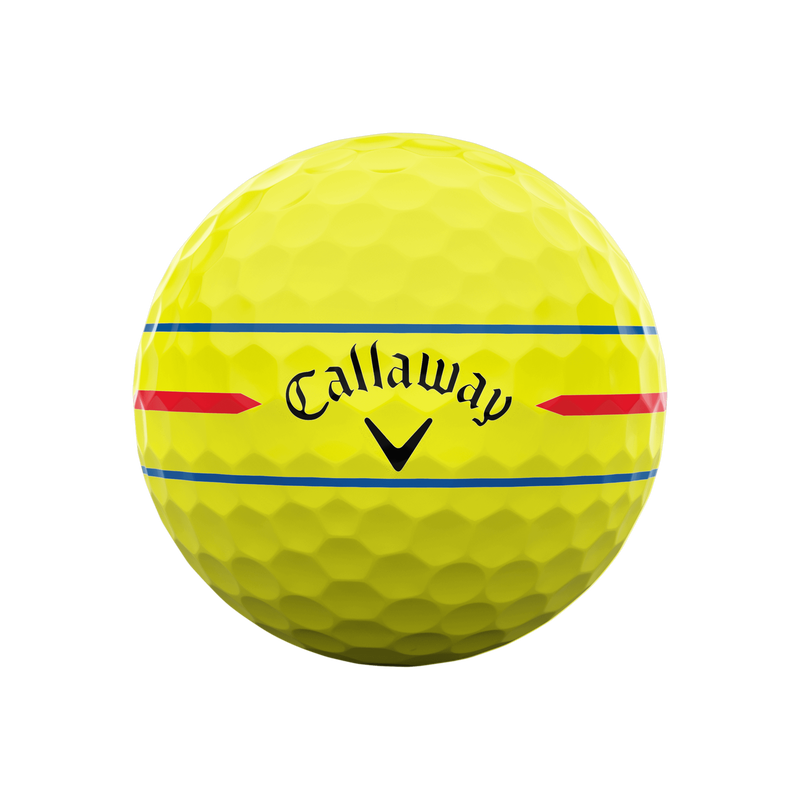 Balles de golf Chrome Soft&nbsp;360 Triple Track jaunes - View 3