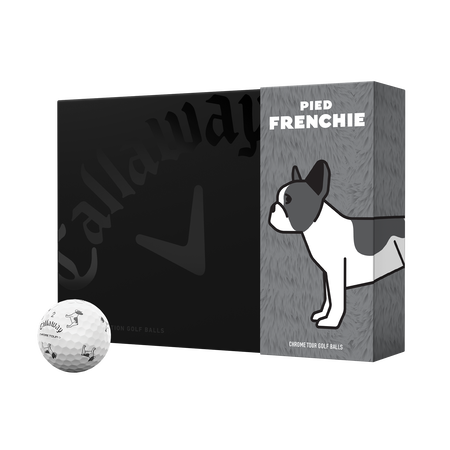 Chrome Tour &laquo;&nbsp;Small Dogs&nbsp;&raquo;&nbsp;: Balles de golf Bouledogue fran&ccedil;ais couleur pie