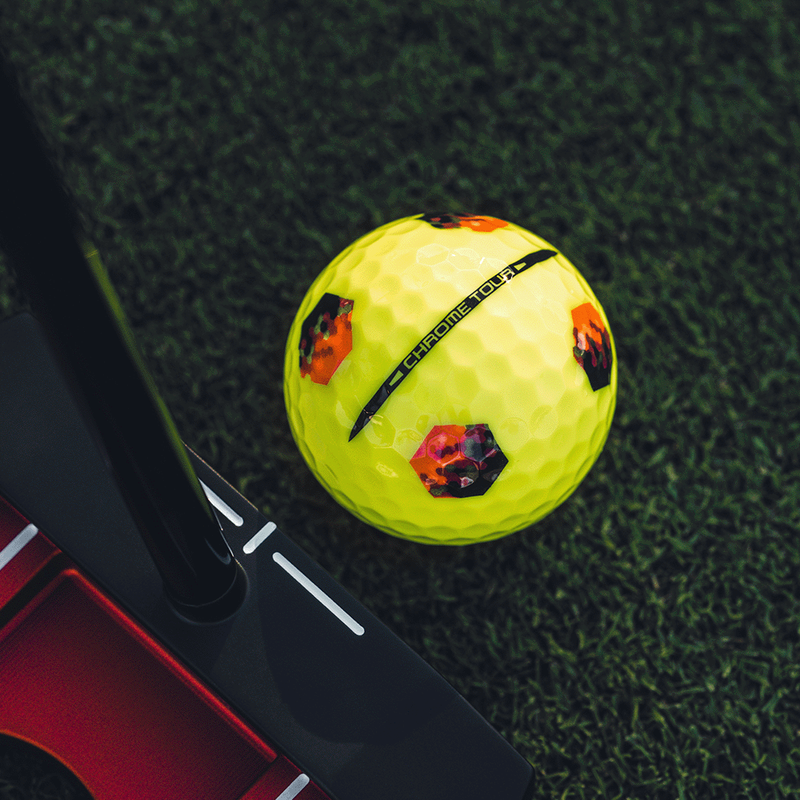 Balles de golf Chrome Tour TruTrack jaunes - View 2