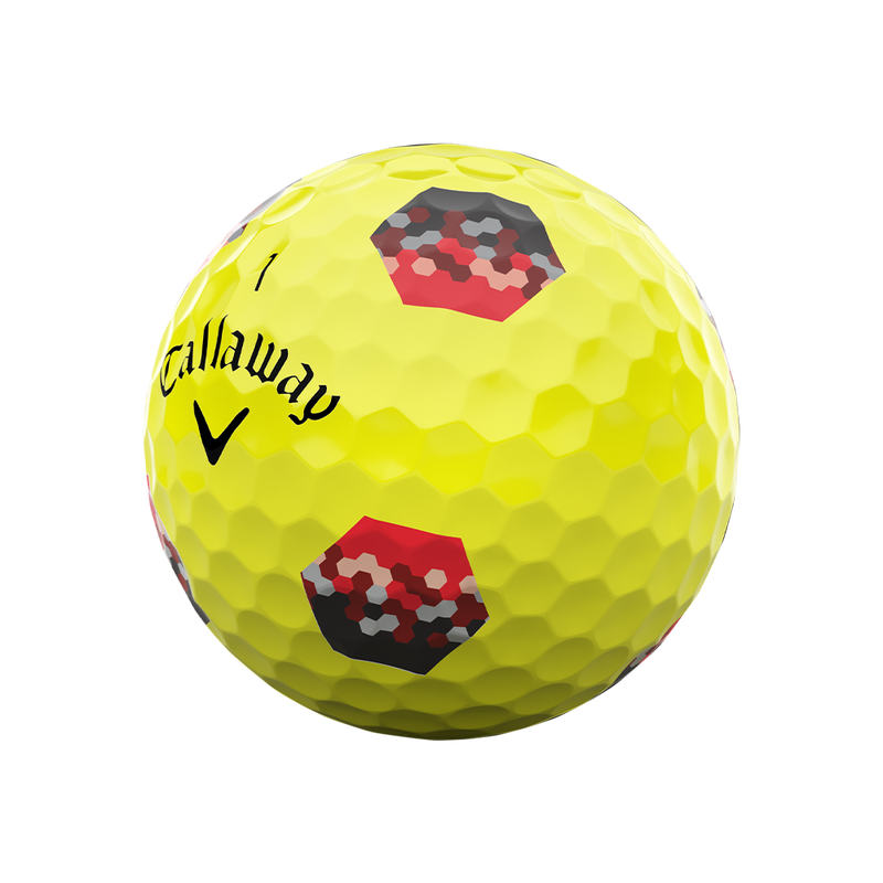 Balles de golf Chrome Tour TruTrack jaunes - View 3
