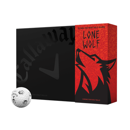 Balles De Golf Chrome Tour 'Lone Wolf' - &Eacute;dition Limit&eacute;e (Douzaine)