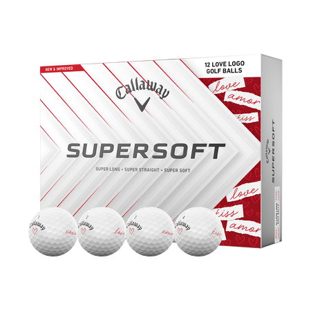 Balles de Golf Supersoft Love &ndash; &Eacute;dition Limit&eacute;e (Douzaine)