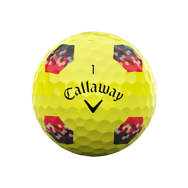 Balles de golf Chrome Tour TruTrack jaunes - View 4