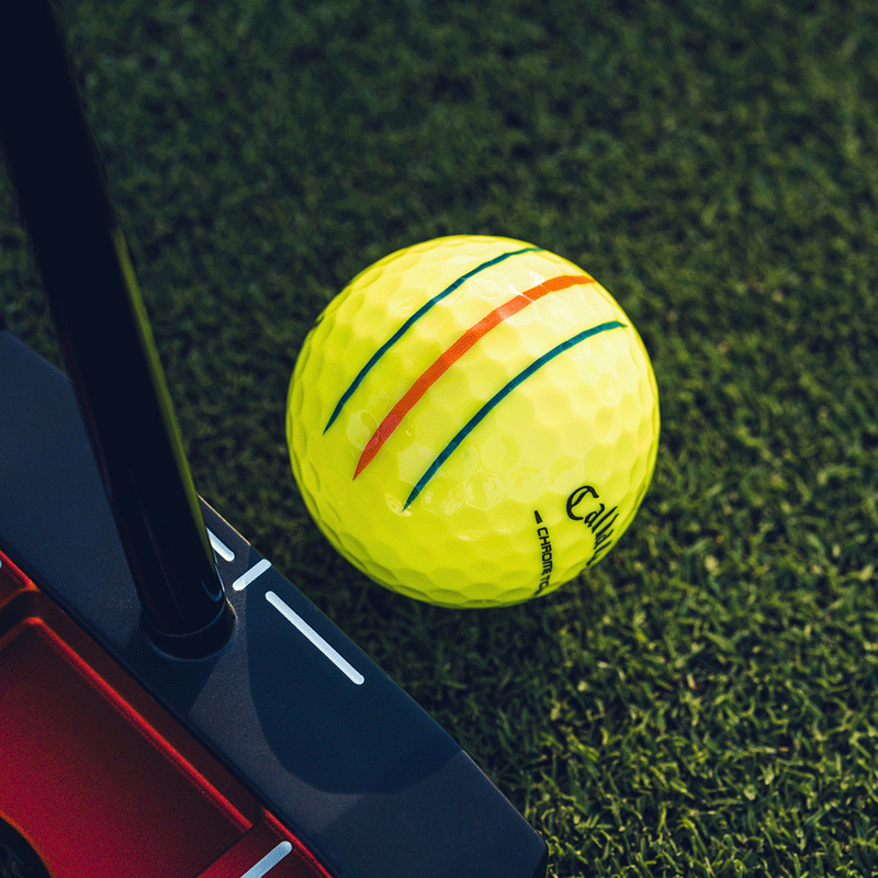 Balles de golf Chrome Tour Triple Track jaunes - View 2