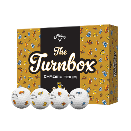 Balles de golf Chrome Tour Turnbox en &eacute;dition limit&eacute;e (douzaine)