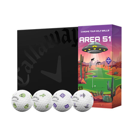 Balles de golf Chrome Tour Area 51 en &eacute;dition limit&eacute;e (douzaine)