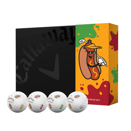 Balles De Golf Chrome Tour Hot Dog - Édition Limitée (Douzaine)