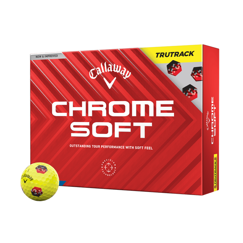 Balles de golf Chrome Soft TruTrack jaunes - View 1