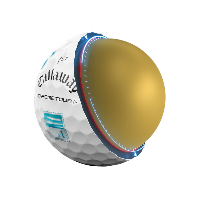 Callaway 2025 Majors Series ゴルフボール Limited Edition Chrome Tour Major Series: July Major Golf Balls