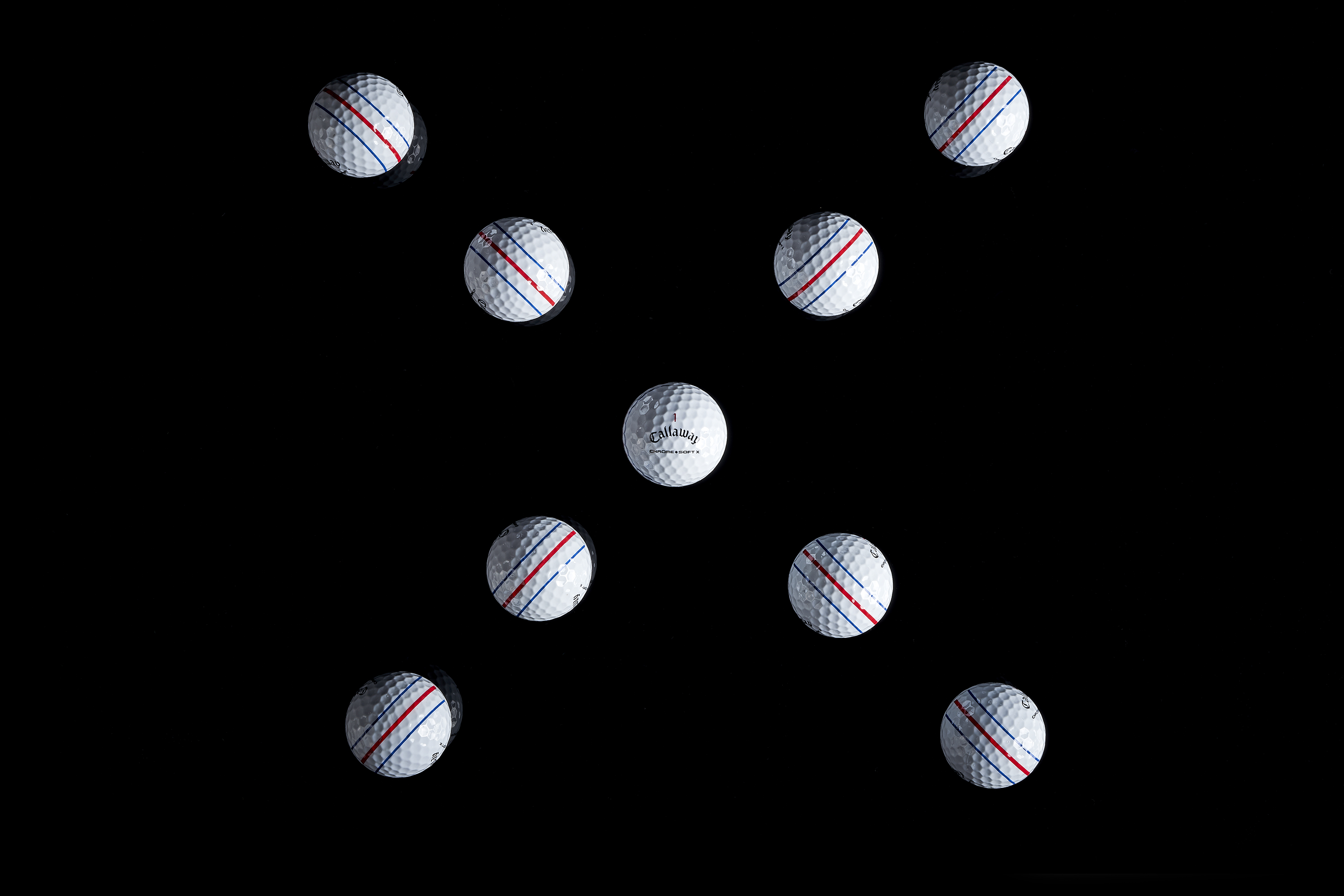 Chrome Soft X with Triple Track Golf Balls