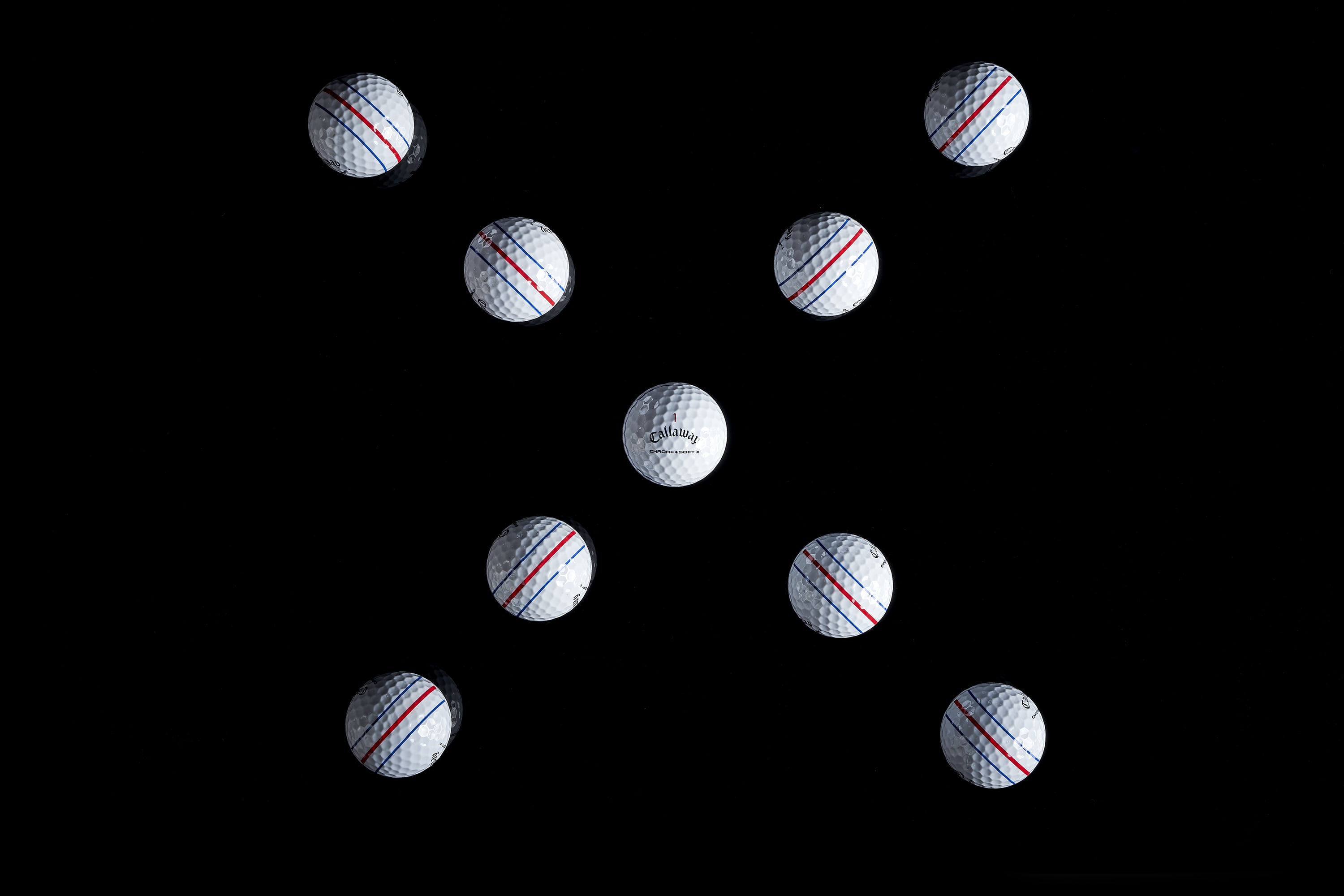 Chrome Soft X with Triple Track Golf Balls